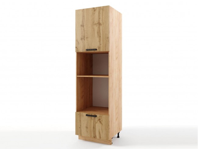 Шкаф-пенал напольный Пасаденна с нишами 600х2140х576 фото