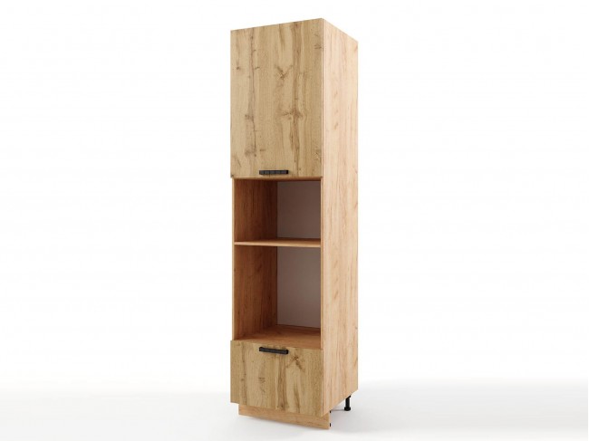 Шкаф-пенал напольный Пасаденна с нишами высокий 600х2340х576 фото