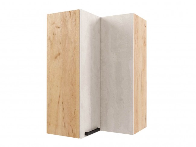 Шкаф навесной Пасаденна угловой пенал высокий 600х920х600 фото