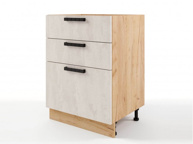 Шкаф напольный Пасаденна с 3мя ящиками 600х820х476 фото