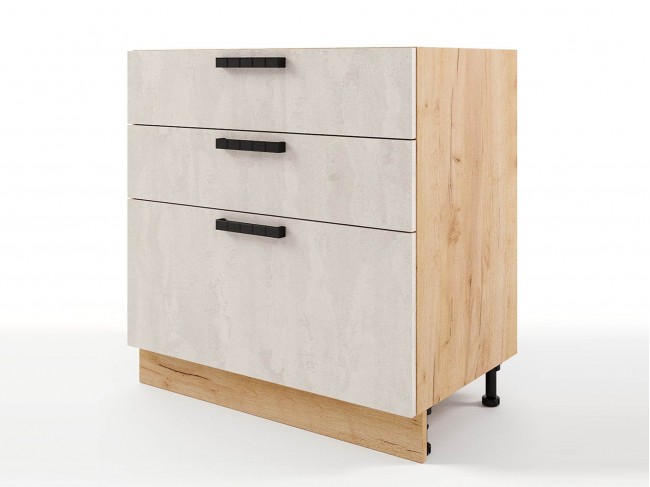 Шкаф напольный Пасаденна с 3-мя ящиками 800х820х476 фото