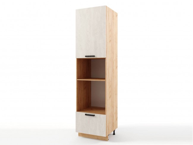 Шкаф-пенал напольный Пасаденна с нишами высокий 600х2340х576 фото