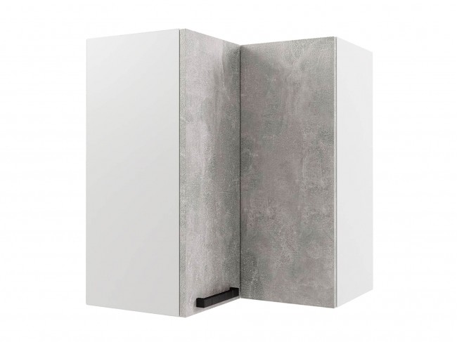 Шкаф навесной Пасаденна угловой пенал 600х720х600 фото