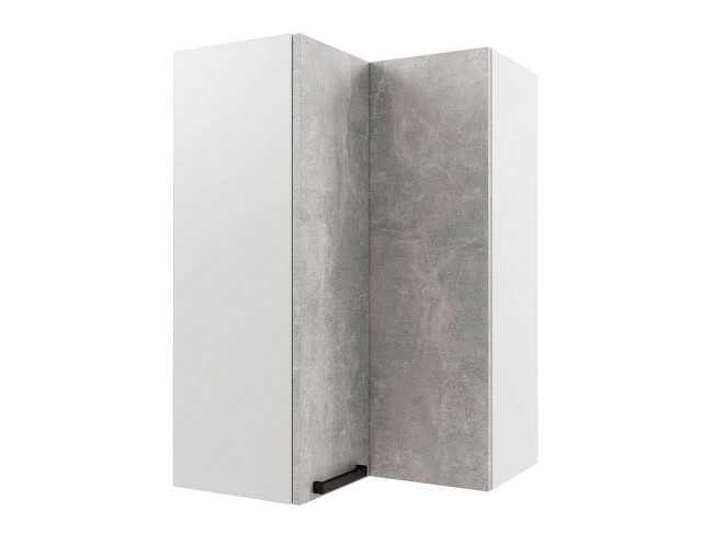 Шкаф навесной Пасаденна угловой пенал высокий 600х920х600 фото