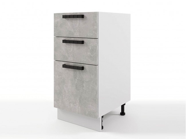 Шкаф напольный Пасаденна с 3мя ящиками 400х820х476 фото