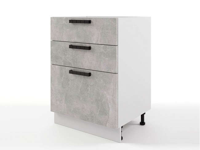 Шкаф напольный Пасаденна с 3-мя ящиками 600х820х476 фото