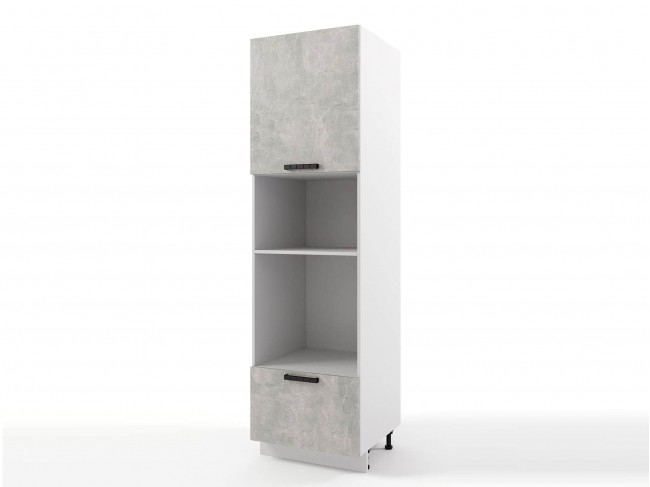 Шкаф-пенал напольный Пасаденна с нишами 600х2140х576 фото