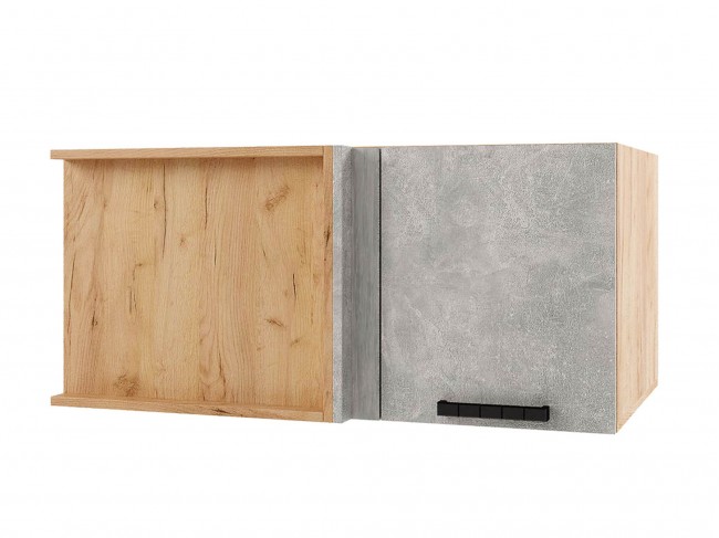 Шкаф навесной Пасаденна горизонтальный глубокий угловой 1000х360 фото