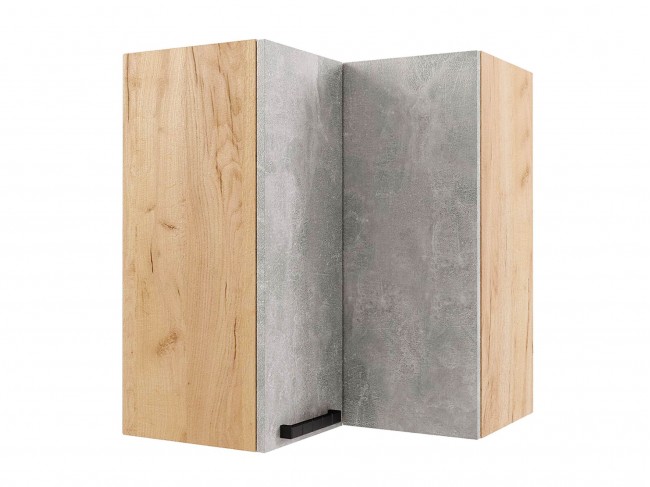 Шкаф навесной Пасаденна угловой пенал 600х720х600 фото