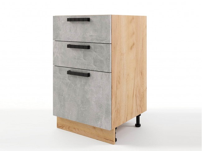 Шкаф напольный Пасаденна с 3-мя ящиками 500х820х476 фото