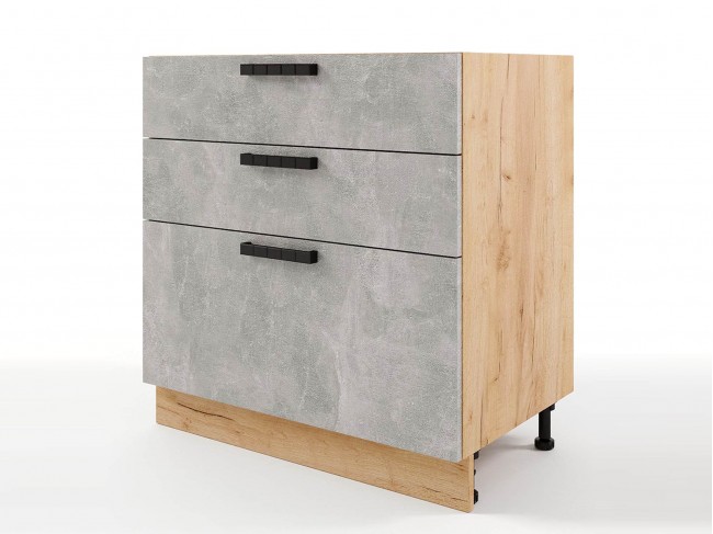 Шкаф напольный Пасаденна с 3-мя ящиками 800х820х476 фото