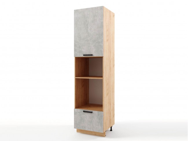 Шкаф-пенал напольный Пасаденна с нишами 600х2140х576 фото