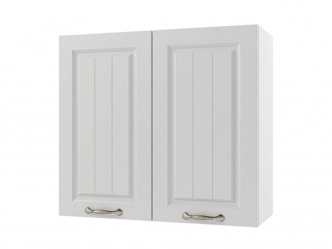 Шкаф навесной Мария 800х720х300 Белый/ Белый фото