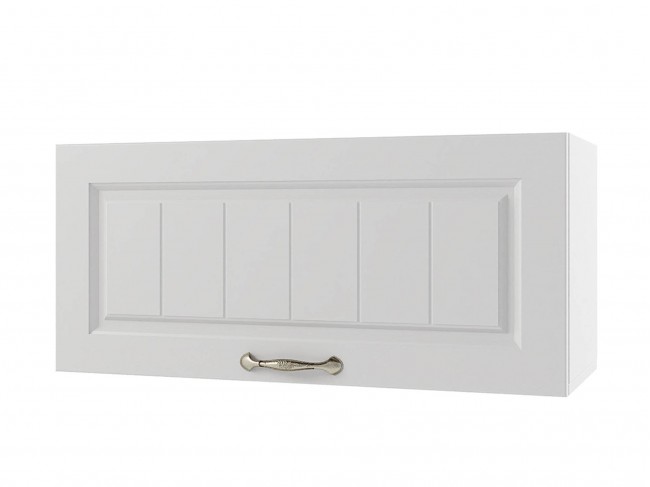 Шкаф навесной Мария горизонтальный 800х360х300 Белый/ Белый фото