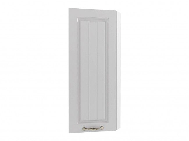 Шкаф навесной Мария торцевой высокий 300х920х300 Белый/ Белый фото