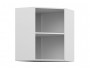 Шкаф навесной Мария угловой 600х600х720х300 Белый/ Белый недорого