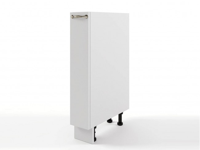 Шкаф напольный Мария бутылочница 150х820х495 Белый/ Белый фото