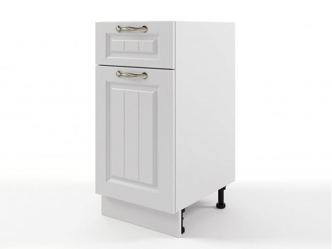 Шкаф напольный Мария с 1 ящиком 400х820х476 Белый/ Белый фото