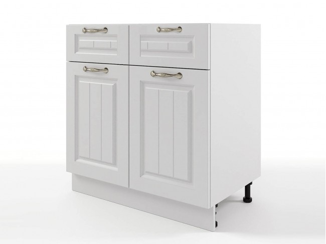 Шкаф напольный Мария с 1 ящиком 800х820х476 Белый/ Белый фото