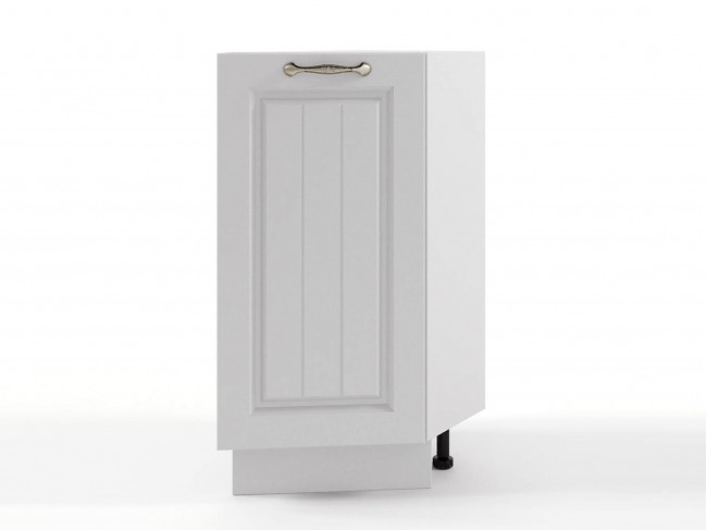 Шкаф торцевой напольный Мария 300х820х540 Белый/ Белый фото