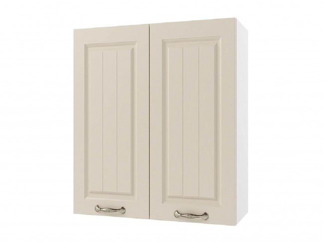 Шкаф навесной Мария 600х720х300 Крем/ Белый фото