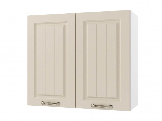 Шкаф навесной Мария 800х720х300 Крем/ Белый фото