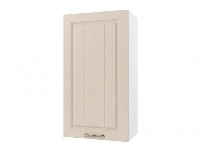 Шкаф навесной Мария высокий 500х920х300 Крем/ Белый фото
