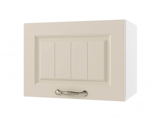 Шкаф навесной Мария горизонтальный 500х360х300 Крем/ Белый фото