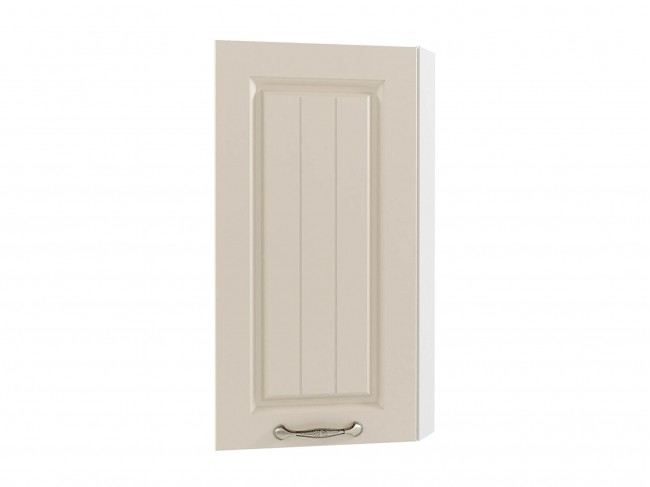 Шкаф навесной Мария торцевой 300х720х300 Крем/ Белый фото