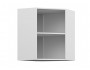 Шкаф навесной Мария угловой 600х600х720х300 Крем/ Белый недорого
