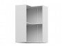 Шкаф навесной Мария угловой пенал высокий 600х920х600 Крем/ Белы недорого