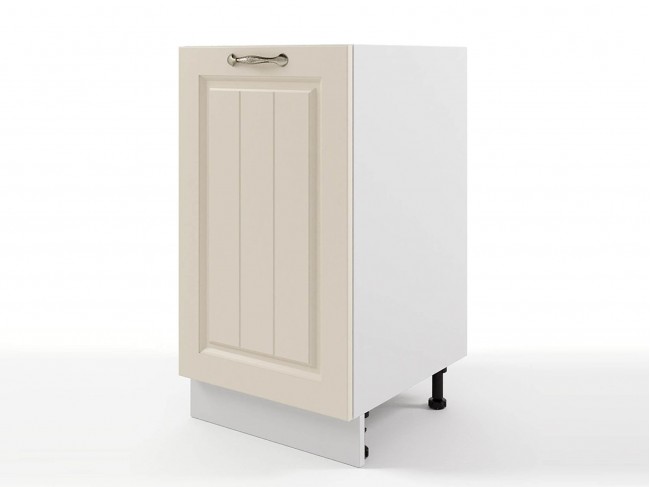 Шкаф напольный Мария 450х820х476 Крем/ Белый фото