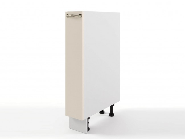 Шкаф напольный Мария бутылочница 150х820х495 Крем/ Белый фото