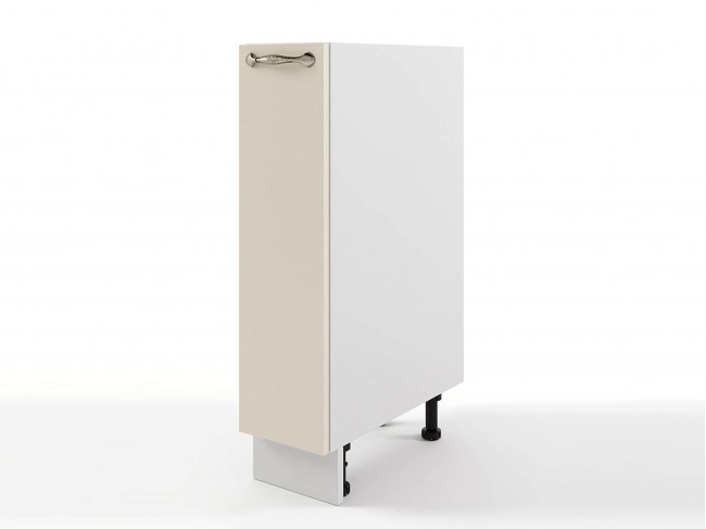 Шкаф напольный Мария бутылочница 200х816х495 Крем/ Белый фото