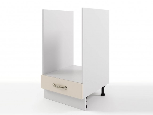 Шкаф напольный Мария духовой 450х816х476 Крем/ Белый фото