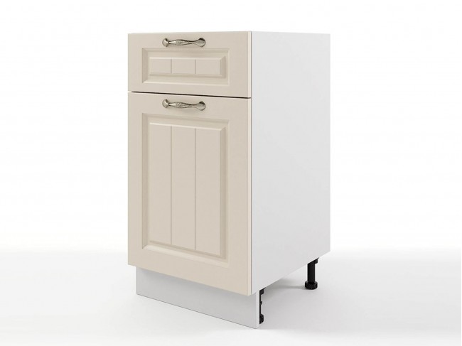 Шкаф напольный Мария с 1 ящиком 500х820х476 Крем/ Белый фото
