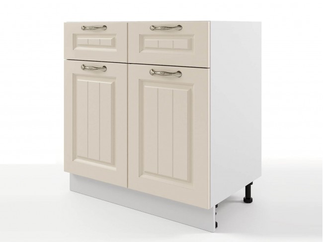 Шкаф напольный Мария с 1 ящиком 800х820х476 Крем/ Белый фото