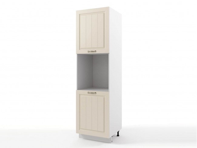 Шкаф-пенал напольный Мария с нишей под духовку 600х2140х576 Крем фото