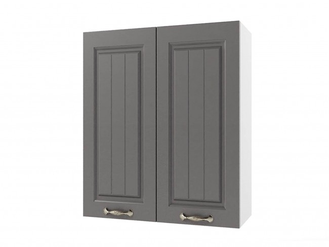 Шкаф навесной Мария 600х720х300 Графит/ Белый фото