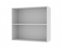 Шкаф навесной Мария со стеклом 600х720х300 Графит/ Белый недорого