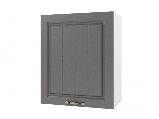 Шкаф навесной Мария 1-дв. 600х720х300 Графит/ Белый фото
