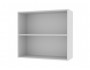Шкаф навесной Мария со стеклом 800х720х300 Графит/ Белый недорого