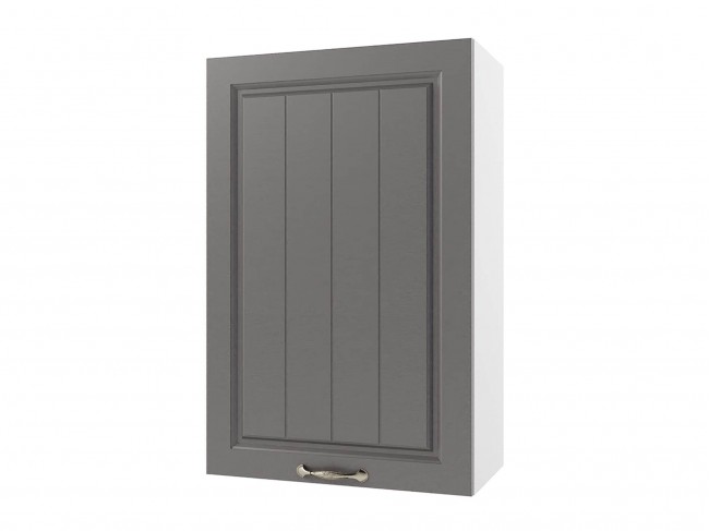 Шкаф навесной Мария высокий 500х920х300 Графит/ Белый фото