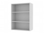 Шкаф навесной Мария высокий со стеклом 800х920х300 Графит/ Белый недорого