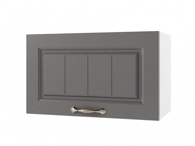 Шкаф навесной Мария горизонтальный 600х360х300 Графит/ Белый фото