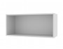 Шкаф навесной Мария горизонтальный 800х360х300 Графит/ Белый недорого