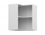 Шкаф навесной Мария угловой пенал 600х720х600 Графит/ Белый недорого