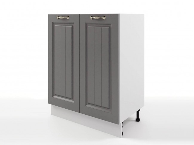 Шкаф напольный Мария 600х820х476 Графит/ Белый фото