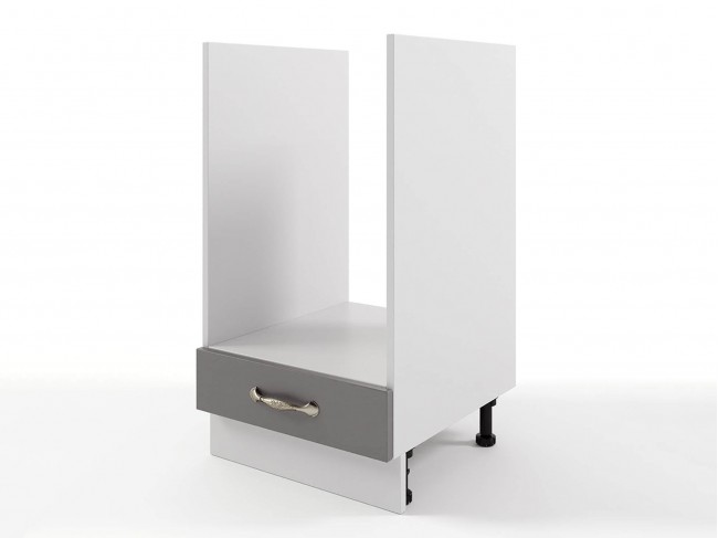 Шкаф напольный Мария духовой 450х820х476 Графит/ Белый фото