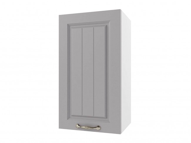 Шкаф навесной Мария 400х720х300 Сталь/ Белый фото